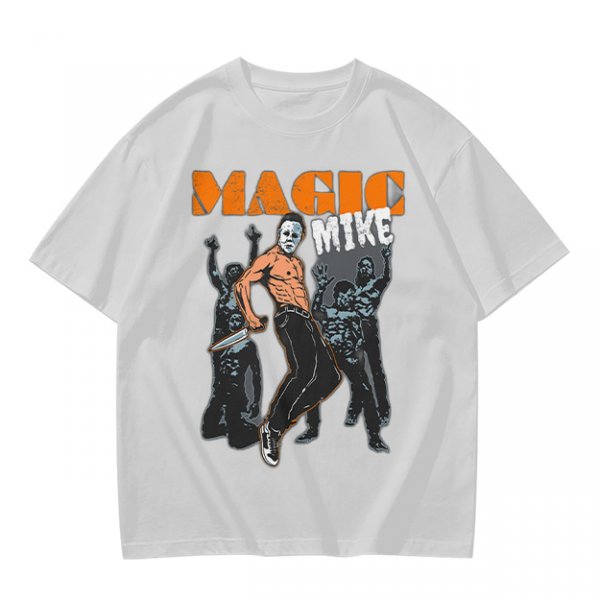 Magic Mike Horror Parody Graphic T-Shirt Design