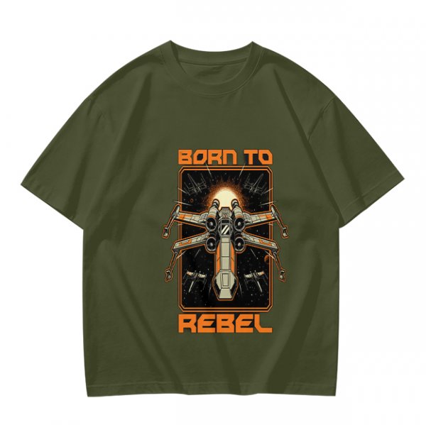 Born To Rebel X-Wing Starfighter Graphic T-Shirt
