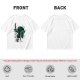 Olive Green T-Shirt With Legendary Hero Ink Splatter Art