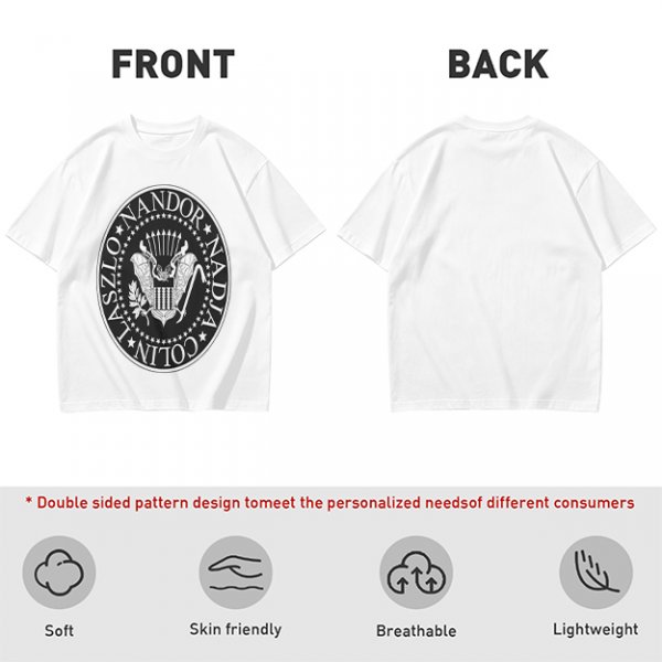 Olive T-Shirt with Vampire Roommates Names Presidential Seal Print
