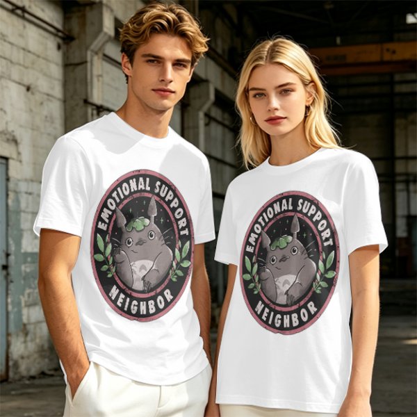 Emotional Support Neighbor Totoro Graphic T-Shirt