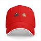 Black baseball cap with Scream ghost and victim phone call graphic