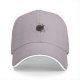 Black Baseball Cap With Subtle Dark Artwork Design