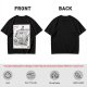 Olive T-shirt with Straw Hat Pirate Ship Art Print