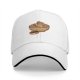 Black Baseball Cap with Ramen Bowl Graphic Print