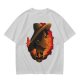 Olive T-Shirt Featuring Monkey D. Luffy Sunset Pirate Ship Art