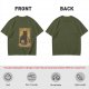 Olive T-Shirt With Black Cat Tarot Card Art That Says You Are Full Of Magic