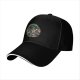 Black Baseball Cap With Anime Swordsman Graphic Print