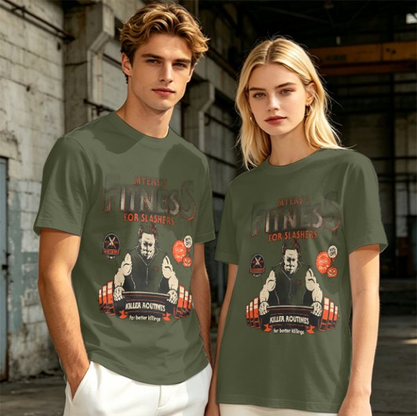 Myers Fitness For Slashers Horror Themed Graphic T-Shirt