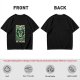 Olive green t-shirt with 'Don't Trust The Wizard' robot graphic print