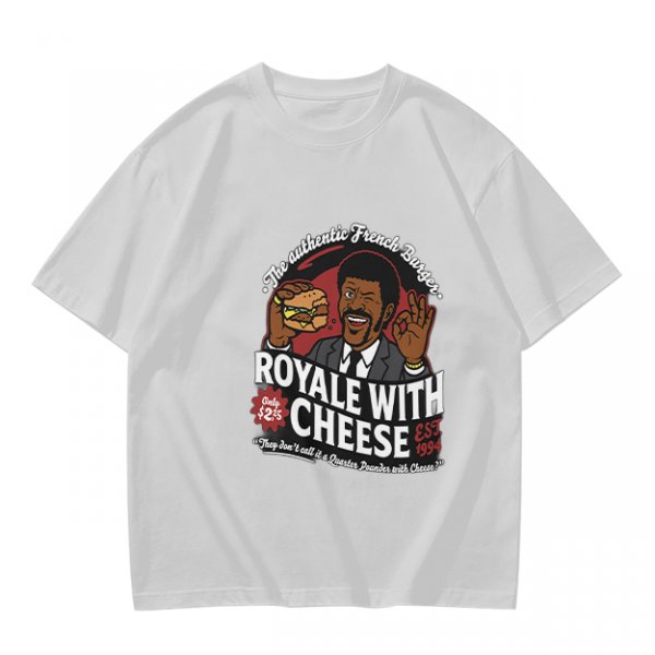 Royale With Cheese French Burger Graphic T-Shirt