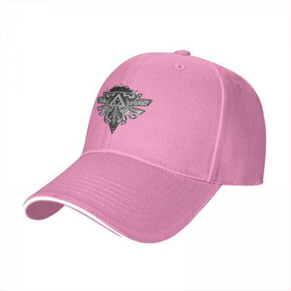 Black Baseball Cap With Fantasy Crest Emblem