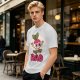 Olive T-Shirt With Rad Skating Radish Cartoon Graphic