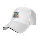 Black Baseball Cap With Colorful Anime Space Character Graphic