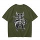 Olive T-Shirt with Sorcerer Mickey and Fantasia Villains Graphic