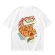 Olive T-Shirt With Kitten Nuggets Fried Chicken Box Graphic