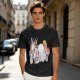 Olive T-shirt with Bored Unicorn Graphic Print
