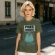 Olive T-Shirt With Free Hugs Monster Graphic Print