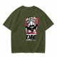 Olive T-Shirt with DFC Viking Graphic Print