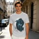 Olive T-Shirt With Glowing Dark Dragon Moon Print
