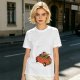 Olive T-Shirt with Skeleton and Friends in Christmas Car Print