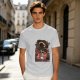 Olive Anime Graphic T-Shirt With Straw Hat Character Design