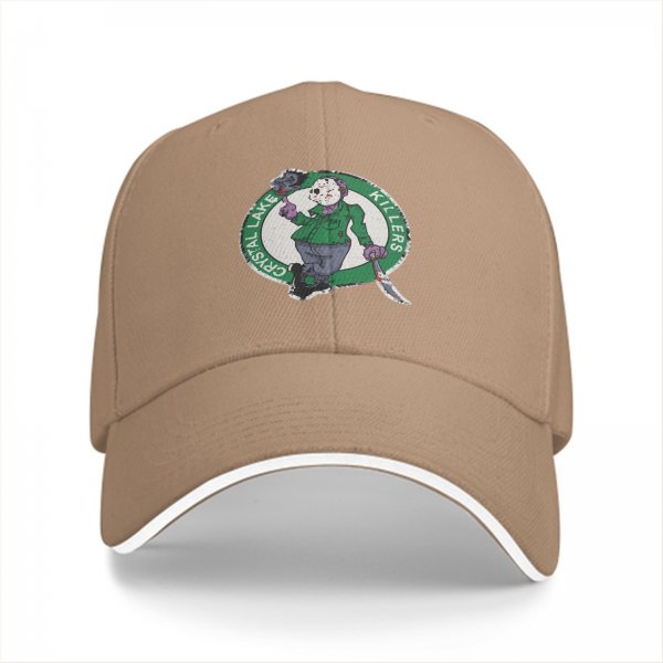 Crystal Lake Killers Horror Graphic Black Baseball Cap