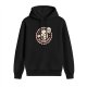 Black Hoodie With Ghost Disapproval Boo Graphic Print