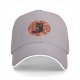 Black Baseball Cap with Cute Black Cat and Candy Print
