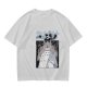 Olive green graphic tee with Totoro forest spirit print
