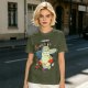 Totoro and Girls Fly Me To The Moon Graphic T-Shirt Design