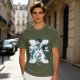 Hunter x Hunter Chibi Characters Graphic Olive T-Shirt