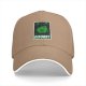 Black baseball cap with green 'DISOBEY' portrait graphic