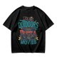 Olive Graphic T-Shirt With 'You Go Outdoors I Have Pizza And Movies' Print