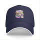 Black baseball cap with Golden Grams Themed Graphic Print
