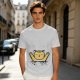 Olive T-Shirt with Happy Raised Paw Cat and 'NOTHING' Print