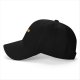 Black baseball cap with coffee themed graphic and text