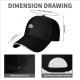 Black Baseball Cap With Cute Forest Spirit And Flower Print