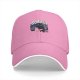 Black baseball cap with angry black cat graphic and 'SORRY!' text