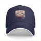 Black baseball cap with cute ramen cat graphic design