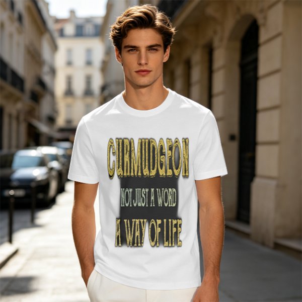 Curmudgeon Not Just A Word A Way Of Life Graphic T-Shirt