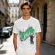 Olive Green Graphic T-Shirt with Wizomania Wizard Print