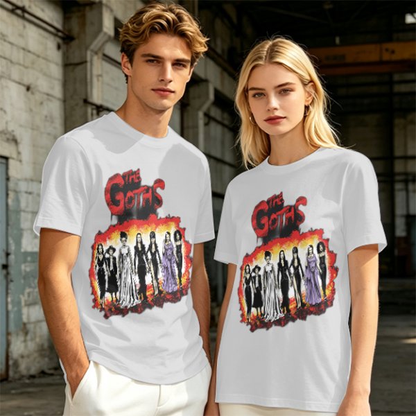 Olive T-Shirt Featuring The Goths Gothic Women Art Print