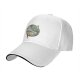 Black Baseball Cap with Traditional Landscape Art Print
