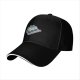 Black Baseball Cap with Sushi Tray Graphic Print