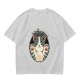 Olive T-shirt with I Don't Care Cat Graphic Print