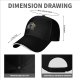 Black Baseball Cap with Star Wars R2-D2 and C-3PO Graphic
