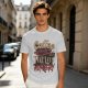 Coffee Makes Me Feel Less Murdery Graphic Olive T-Shirt