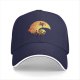 Black baseball cap with Halloween skull moon graphic design