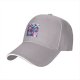 Black baseball cap with cute anime-style graphic print